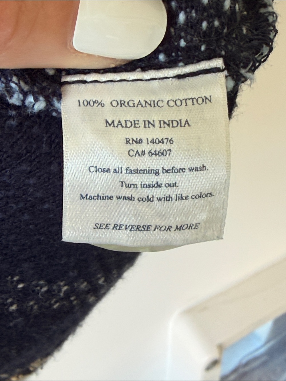 Faherty Striped Button-Front Cardigan - Picture 4 of 4